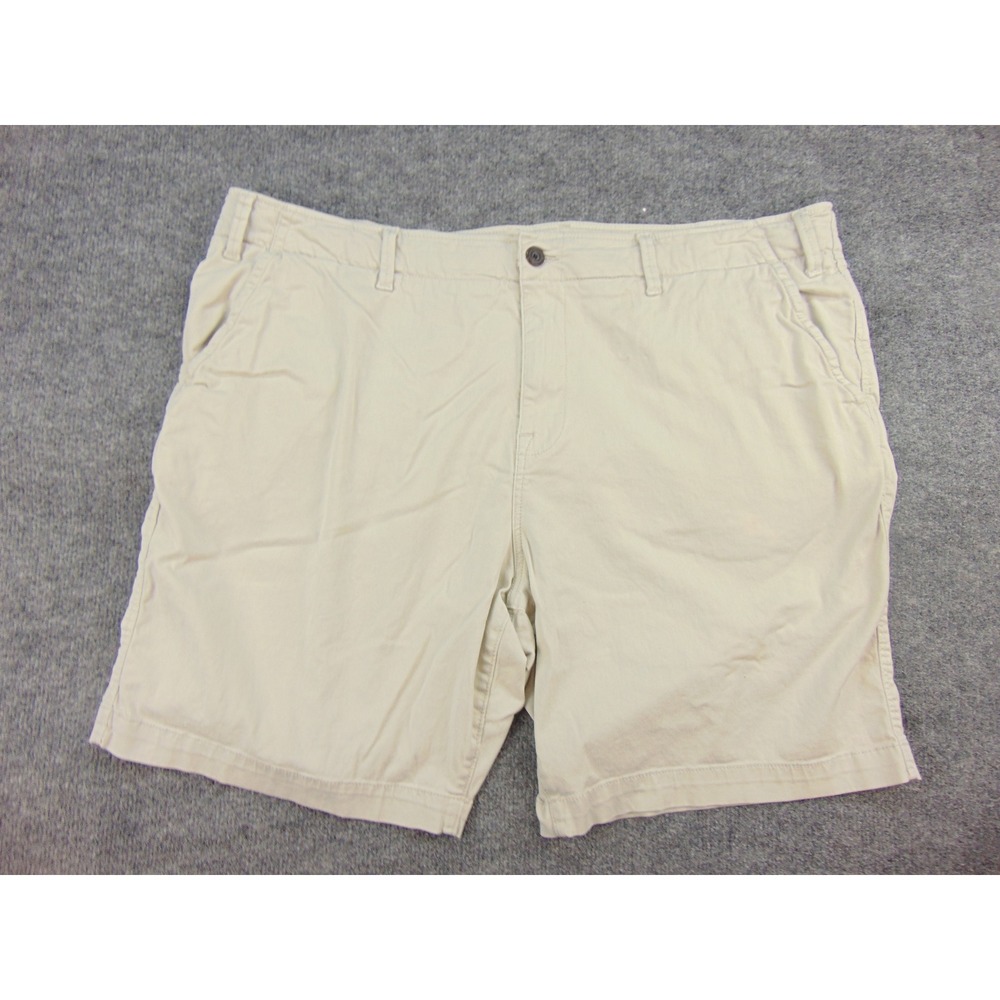 Lucky Brand Shorts Mens 42 Chino Beige Solid Casual Summer Classic Prep